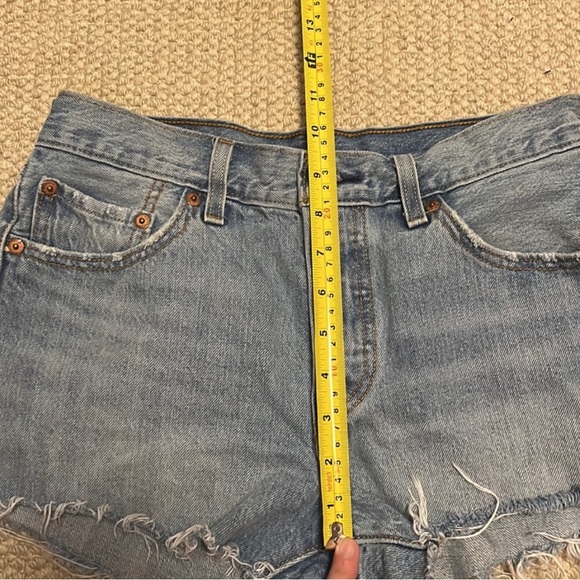 Light Wash Levi’s Cutoffs - Picture 2 of 8